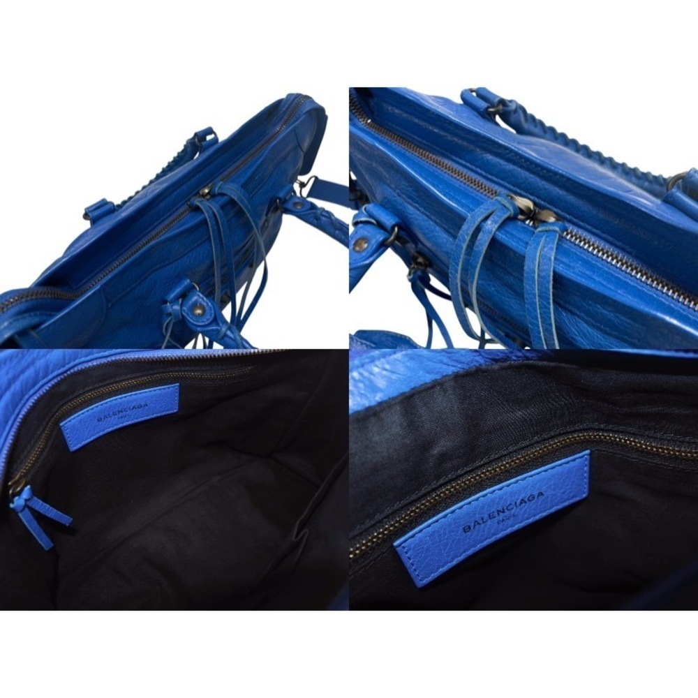 BALENCIAGA Classic City Shoulder Bag Z Blue - Picture 9 of 10